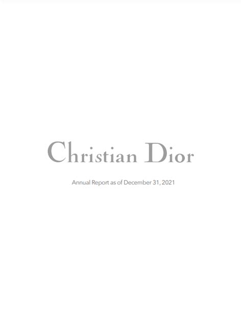 christian dior stockholders|dior financial report 2022.